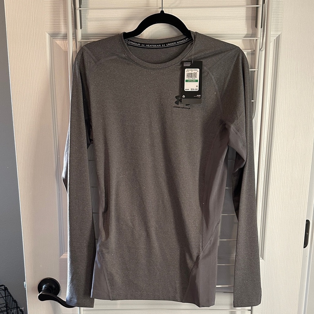 Under Armour Men's Charcoal Long Sleeve Tee
